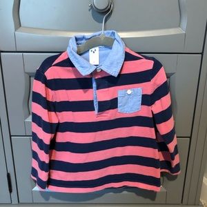 Janie & Jack Long Sleeve Polo - Size 2t